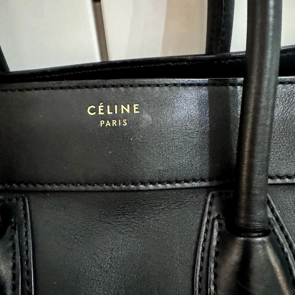 CELINE Smooth Calfskin Mini Luggage Black - Picture 1 of 7